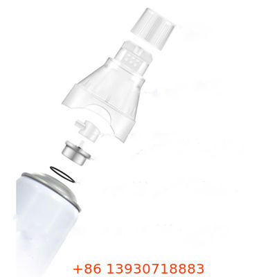 Sistema completo de spray de oxigénio em aerossóis. Máscara, Cap & Actuador para tratamento facial, cutâneo e de bem-estar.