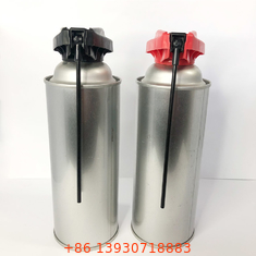 Vista a substituição da cabeça de pulverizador do aerossol da resistência com tubo dobrável e fechamento