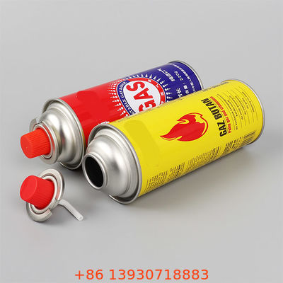 Válvula de aerossol para fogão a gás butano com tampa vermelha para piqueniques e cozinha de mesa