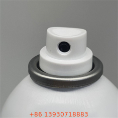 Valva de pulverização de aerossóis antiperspirantes compacta para viajantes com design portátil