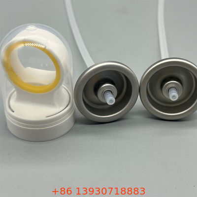 Válvula de névoa de protetor solar compacta para viajantes com projeto aprovado pela TSA e fechadura anti-fuga