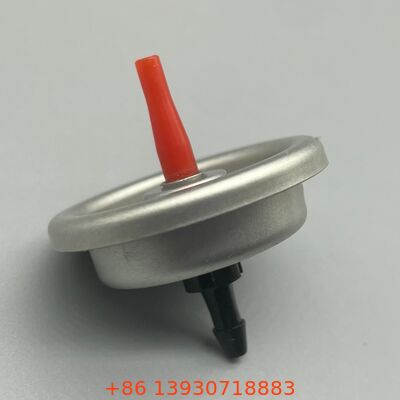 Válvula de aerossol de recarga de gás mais leve para latas de recarga de gás butano com haste de plástico