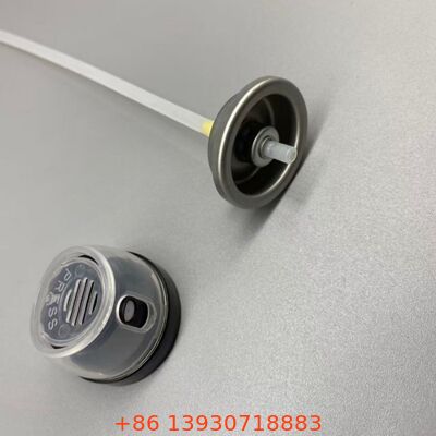 Valva de aerossol de desodorante à prova de vazamento de 1 polegada com distribuição de 360 ° e design resistente a obstruções para fórmulas de resistência antitranspirante e esportiva