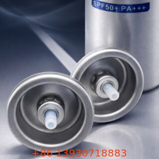 Válvula de Bomba para Protetor Solar com Dosagem Controlada, Construção em Folha de Flandres e Plástico para Várias Formulações de Loção