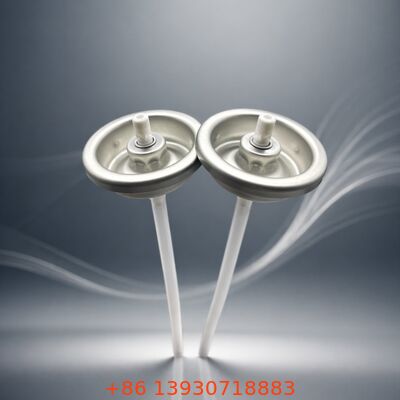 Válvula aerossólica de névoa de pó de estanho para xampu seco com utilização vertical ou invertida e formulações à base de álcool