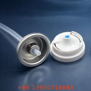 One Inch Aerosol Dispensing Valve with Plastic Actuator and Adjustable Nozzle for Deodorant Spray Applications