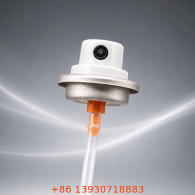 Conjunto de válvula de aerossol macho resistente a UV com design coordenado por cores e vedação forte para embalagens de spray premium