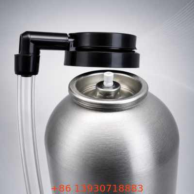 Uma válvula de inflador de pneus resistente à corrosão com acoplador de conexão rápida para atuador de inflador de aerossol