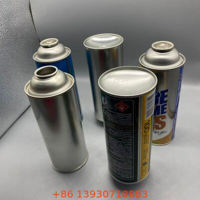 Caixa de gás de alta pressão 18-21 bar aerossol lata de estanho vazia 65mm 57mm