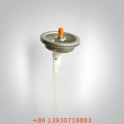 Válvula de spray aerossol de haste laranja 360 graus folha de flandres para latas de cuidados automotivos