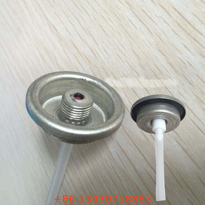 Válvula de lata de gás aerossol com invólucro de PE com tubo de imersão para refrigerante