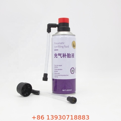 Tampa de spray aerossol antifuro inflador de vedação de pneu para fixação de furos