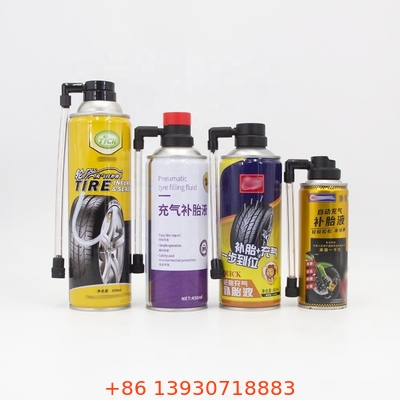Tampa de spray aerossol antifuro inflador de vedação de pneu para fixação de furos