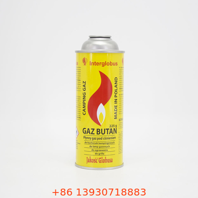 Fogão a gás portátil 400ml garrafa pequena de gás butano 65mm