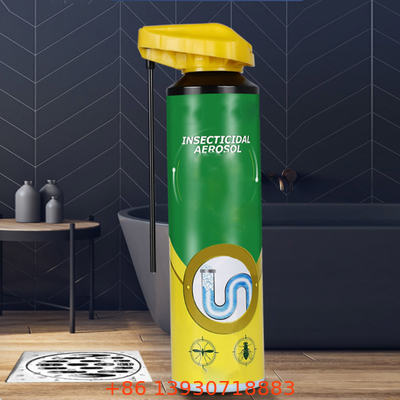 Pulverizador de bico de aerossol resistente a produtos químicos com tubo de extensão e trava