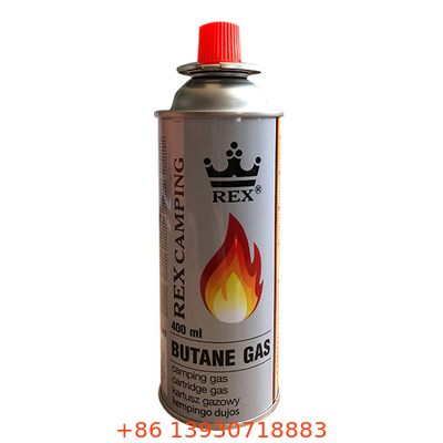 Lata de flandres lata de combustível butano 400 ml refil garrafa de gás butano