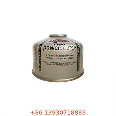 Recipiente de butano antiferrugem 100g Fogão a gás portátil Recipiente de butano 220ml