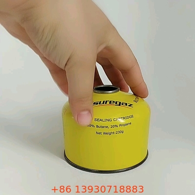 Canisters de gás propano-butano de alta eficiência para acampamento e cozinha ao ar livre    230g Capacidade