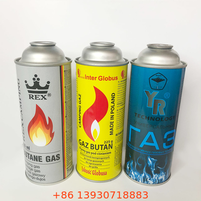 CMYK que imprime a pressão estourada Mpa do cartucho 1,4 do gás do butano do metal