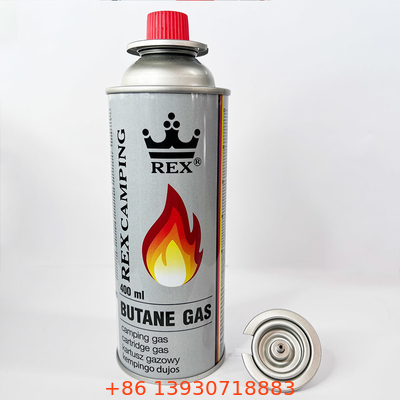 Forma reta exterior da parede de Mini Portable Butane Gas Canister 65mm