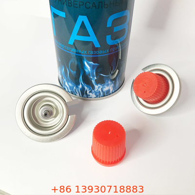 Forma reta exterior da parede de Mini Portable Butane Gas Canister 65mm