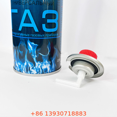 Forma reta exterior da parede de Mini Portable Butane Gas Canister 65mm