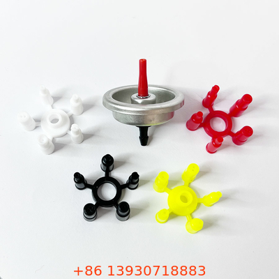 Metal padrão da válvula do reenchimento do isqueiro de gás e material plástico para latas do isqueiro de gás