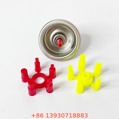 300ml refinou ultra uma válvula mais leve do reenchimento do gás um material do folha de Flandres do metal da polegada