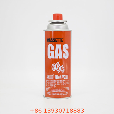CMYK que imprime o cartucho recarregável do gás do butano para a capacidade do fogão de acampamento 400ml