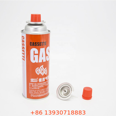 CMYK que imprime o cartucho recarregável do gás do butano para a capacidade do fogão de acampamento 400ml