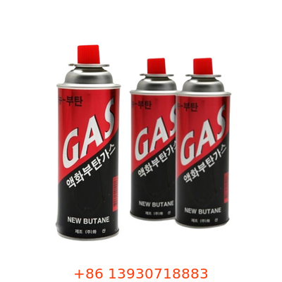Cilindro de gás de cozimento exterior da gaveta 400ml do cartucho fácil do gás do butano do transporte