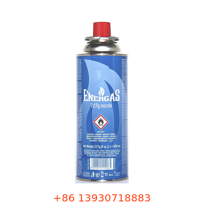 Peso de acampamento recarregável do diâmetro 220g da capacidade 65mm da garrafa de gás 400ml do assado