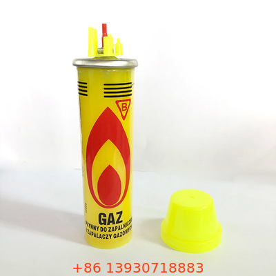 Fora de cozinhar aplicações mais claras da variedade do reenchimento do gás do butano 80ml