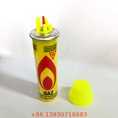 Reenchimento mais claro do gás do butano do tamanho compacto 80ml para a cozinha e o ASSADO da tocha