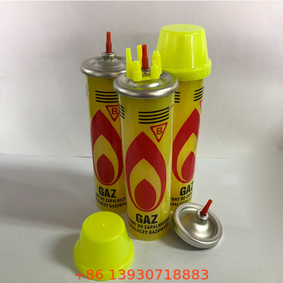 Recarga de gás butano leve e conveniente de 80 ml ao ar livre para maçarico