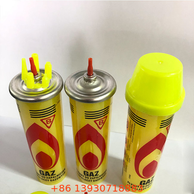 Recarga de gás butano leve e conveniente de 80 ml ao ar livre para maçarico