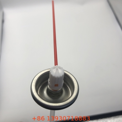 Válvula de pintura de spray de aerossol de orifício único com caixa de caule de uma polegada 2,0 × 0,33 mm