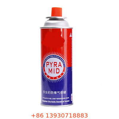 Canister de gás de butano de parede recta com material de estanho durável