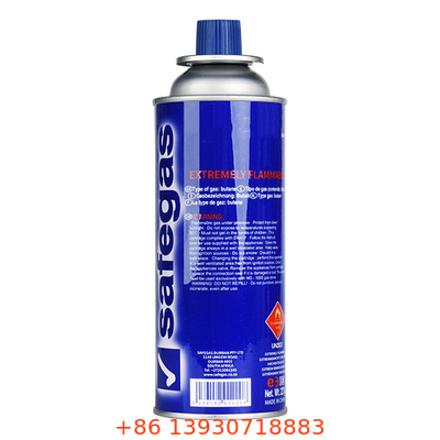 Canister de gás de butano de estanho para caldeira com logotipo personalizado