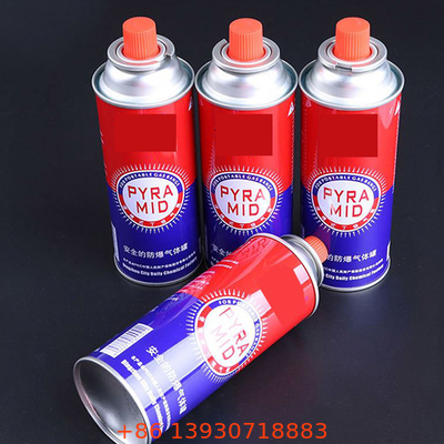 Canister de gás de butano de estanho para caldeira com logotipo personalizado