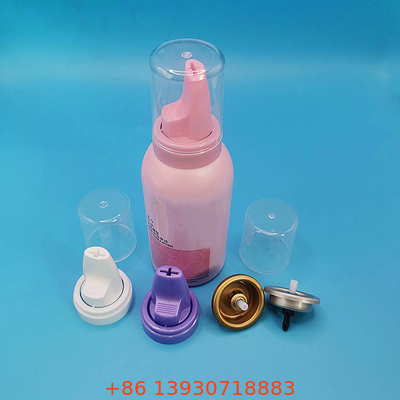 Solução de estilo de salão profissional de válvulas de spray para mousse de cabelo
