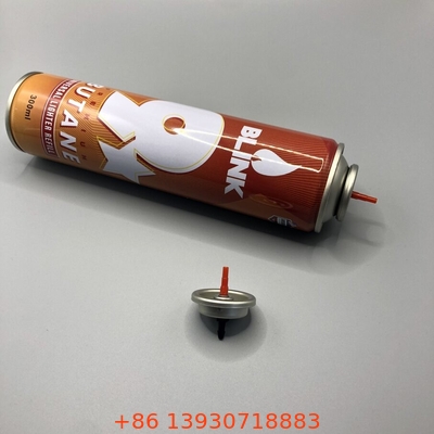 Válvula de ignição de gás de curto prazo para reabastecimento de gás de ignição de butano universal