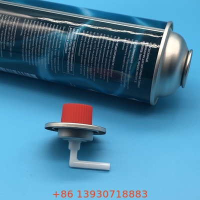 Válvula de gás de butano de latão com alça preta e mola de aço inoxidável para uso industrial