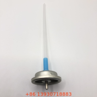 Válvula de aerossol medida de alto desempenho com acabamento prateado para pressão de 2-4 bar