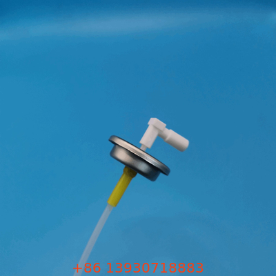 Válvula de aerossol medida de alto padrão 0,1-0,2 Ml/s Actuador de botão de taxa de fluxo Porto de Tianjin