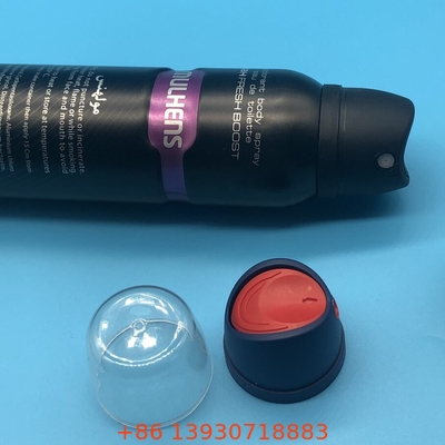 Válvula de spray corporal desodorante com fórmula hipoalergénica e livre de crueldade