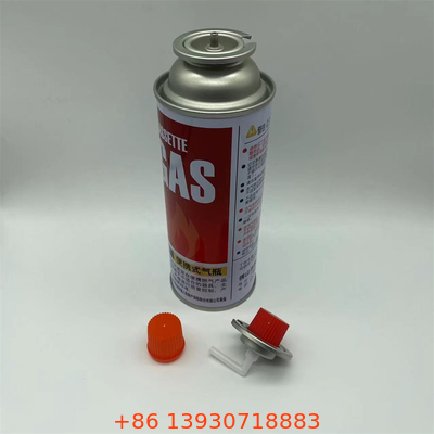 Canister de gás de Butano Orange Etc para gás mais leve e parede reta