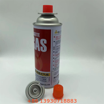 Canister de gás de Butano Orange Etc para gás mais leve e parede reta