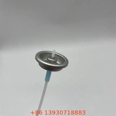 Válvula de aerossol medida em prata para compatibilidade universal e latas de aerossol