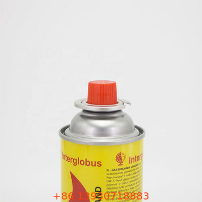 Válvula de fogão a gás de butano com tampa vermelha universal adequada para cartuchos de butano